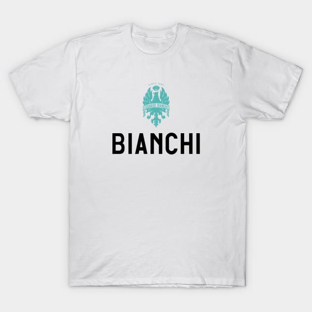 Bianchi Bike Potrait Logo T-Shirt by bike-man